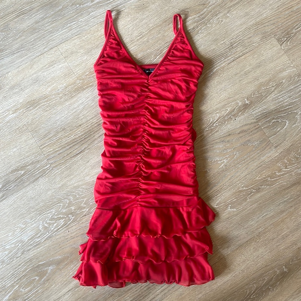 VINTAGE RED MINI DRESS